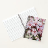 Rosa Blüten roten Stiele. Notizblock (Innenseite)