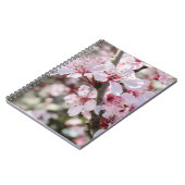 Rosa Blüten roten Stiele. Notizblock (Linke Seite)