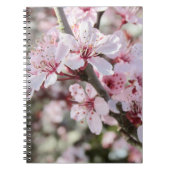 Rosa Blüten roten Stiele. Notizblock (Vorderseite)