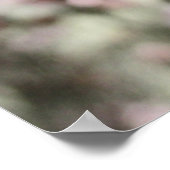 Rosa Blüten roten Stiele. Poster (Ecke)