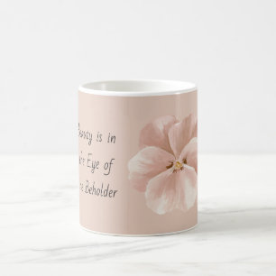 Rosa Blüten Schönheit Auge des Betrachters Kaffeetasse