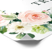 Rosa Blüten Süßigkeiten und Leckereien Dessert Zei Poster (Ecke)