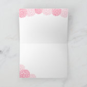 Rosa Blüten und Einbruch Dankeschön zur Kenntnis n Karte (Innenseite)