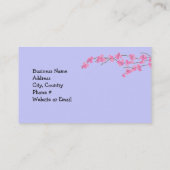 Rosa Blüten Visitenkarte (Rückseite)