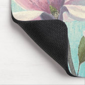 Rosa Blüten vom Süden Mousepad (Ecke)