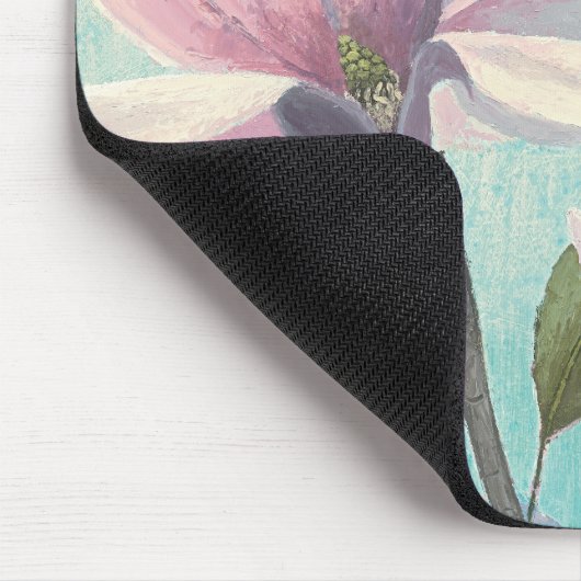 Rosa Blüten vom Süden Mousepad (Ecke)