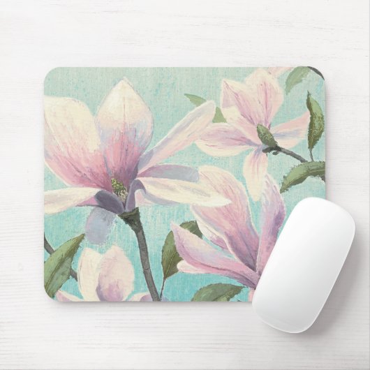 Rosa Blüten vom Süden Mousepad (Mit Mouse)