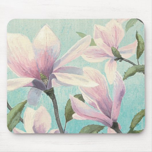 Rosa Blüten vom Süden Mousepad (Vorne)