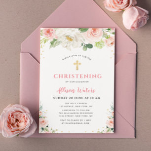 Rosa Blüten weich machen Einladung