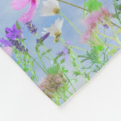 Rosa Blüten Wiese Felder Garten Blütenblätter Rebe Fleecedecke (Ecke)