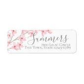 Rosa Blütenadresse (Vorne)