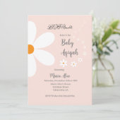 Rosa Blütenaqiqah Einladung (Stehend Vorderseite)