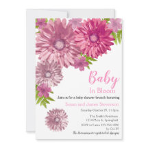 Rosa Blütenbaby in Blütenbrunch-Dusche