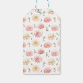 Rosa Blütenbaby in Blütendusche danke Anhänger (Rückseite)