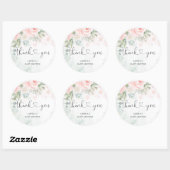 Rosa Blütenbaby seine Kälte draußen Runder Aufkleber (Blatt)