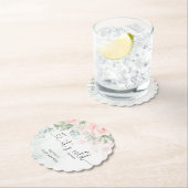 Rosa Blütenbaby seine Kälte draußen Untersetzer (Vor Ort)