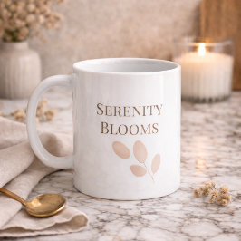 Rosa Blütenblatt Schrift Klassischer Becher, 325 m Kaffeetasse