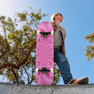 Rosa Blütenblatt Skateboard