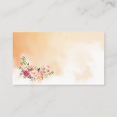 Rosa Blütenblätter Besuchen Sie unsere Website Hoc Platzkarte (Rückseite)