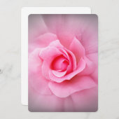 Rosa Blütenblätter Einladung (Vorne/Hinten)