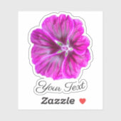 Rosa Blütenblätter mit gelben Briefmarke im Frühja Aufkleber (Blatt)