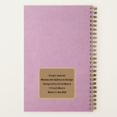 Rosa Blütenblätter noch Christlich Notizblock (Rückseite)