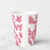 Rosa Blütenblätter Pappbecher (Rechts)