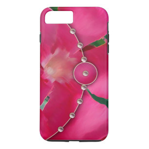 Rosa Blütenblätter und Perlen Case-Mate iPhone Hülle