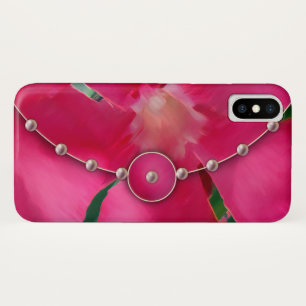Rosa Blütenblätter und Perlen Case-Mate iPhone Hülle