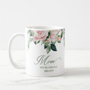Rosa Blütenblätterung Eins in einer Million Mamas Kaffeetasse