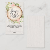 Rosa Blütenblättriger Rosengarten-Gewinnspiel Begleitkarte (Vorne/Hinten)