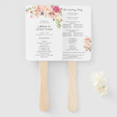 Rosa Blütenblühende Blumenzehen Fächer (Vorne und Hinten)