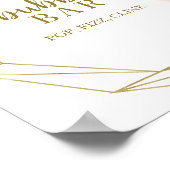 Rosa Blütenblume Blubbly Bar Pop Fizz Clink Zeiche Poster (Ecke)