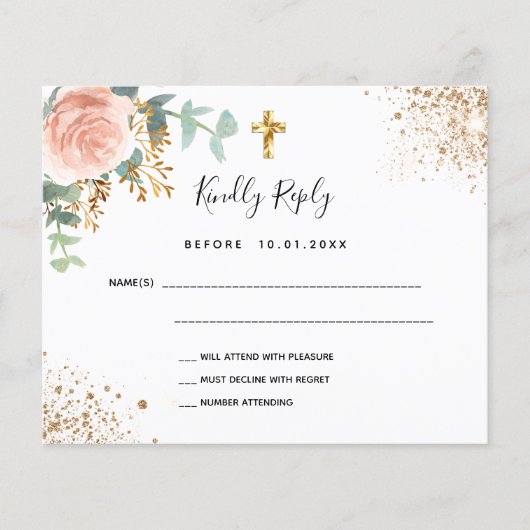 Rosa Blütenblume Eukalyptus-Taufe UAWG (Vorderseite)