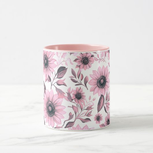 Rosa Blütenblume Tasse (Zentrum)