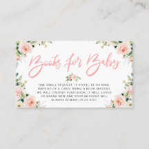 Rosa Blütenblüte Blumenbücher für Babykarten