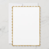 Rosa Blütenblüte Gold Elegante Botanische Hochzeit Save The Date (Rückseite)