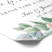 Rosa Blütenblüte Liebe ist Sweet Nehmen Sie eine L Poster (Ecke)