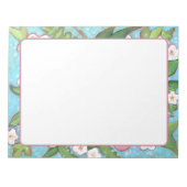 Rosa Blütenblüten Notepad Notizblock (Vorderseite)