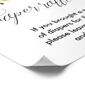 Rosa Blütenblütendusche Poster (Ecke)