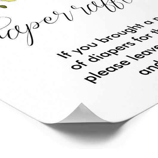 Rosa Blütenblütendusche Poster (Ecke)