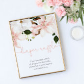 Rosa Blütenblütendusche Poster