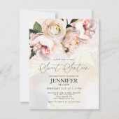 Rosa Blütenbraun 16 . Geburtstag Geburtstag Einladung (Vorderseite)