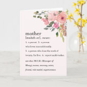 Rosa Blütendefinition einer Mutter, Muttertag Karte (Gelbe Blume)