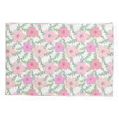 Rosa Blütendei Kissenbezug (Rückseite)