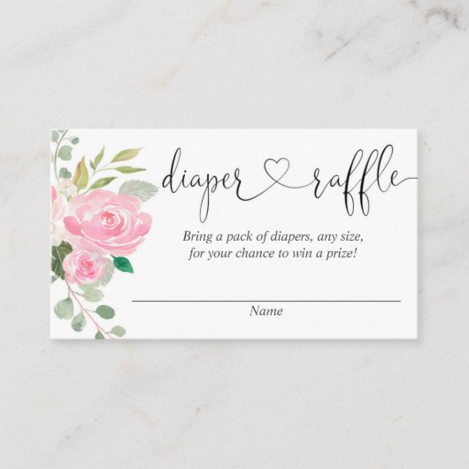 Rosa Blütendusche, Blütendusche, Preisliste Begleitkarte (Vorderseite)