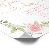 Rosa Blütenelefone, Mutter-Osa-Bar-Poster Poster (Ecke)