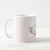 Rosa Blütenengel Kaffeetasse (Links)