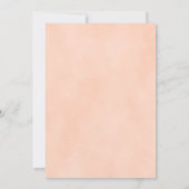 Rosa Blütenfarbe Flora Hochzeit Einladung (Rückseite)