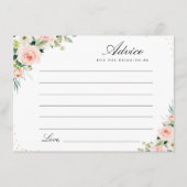 Rosa Blütenfarbe Hinweiskarte (Vorderseite)